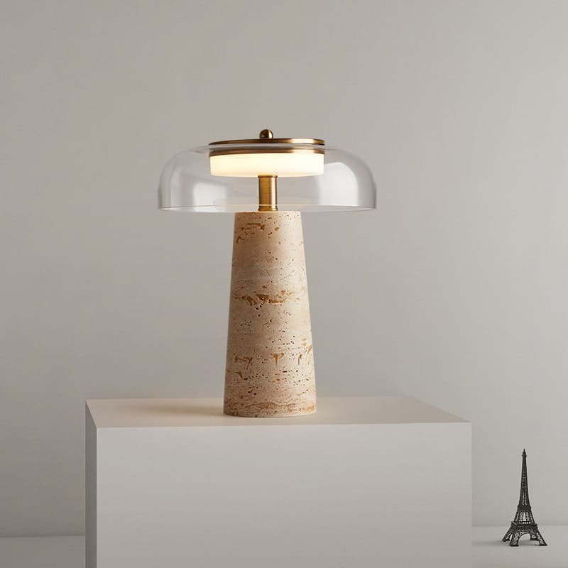 โคมไฟตั้งโต๊ะตกแต่งบ้าน - Aurora Stone Table Lamp