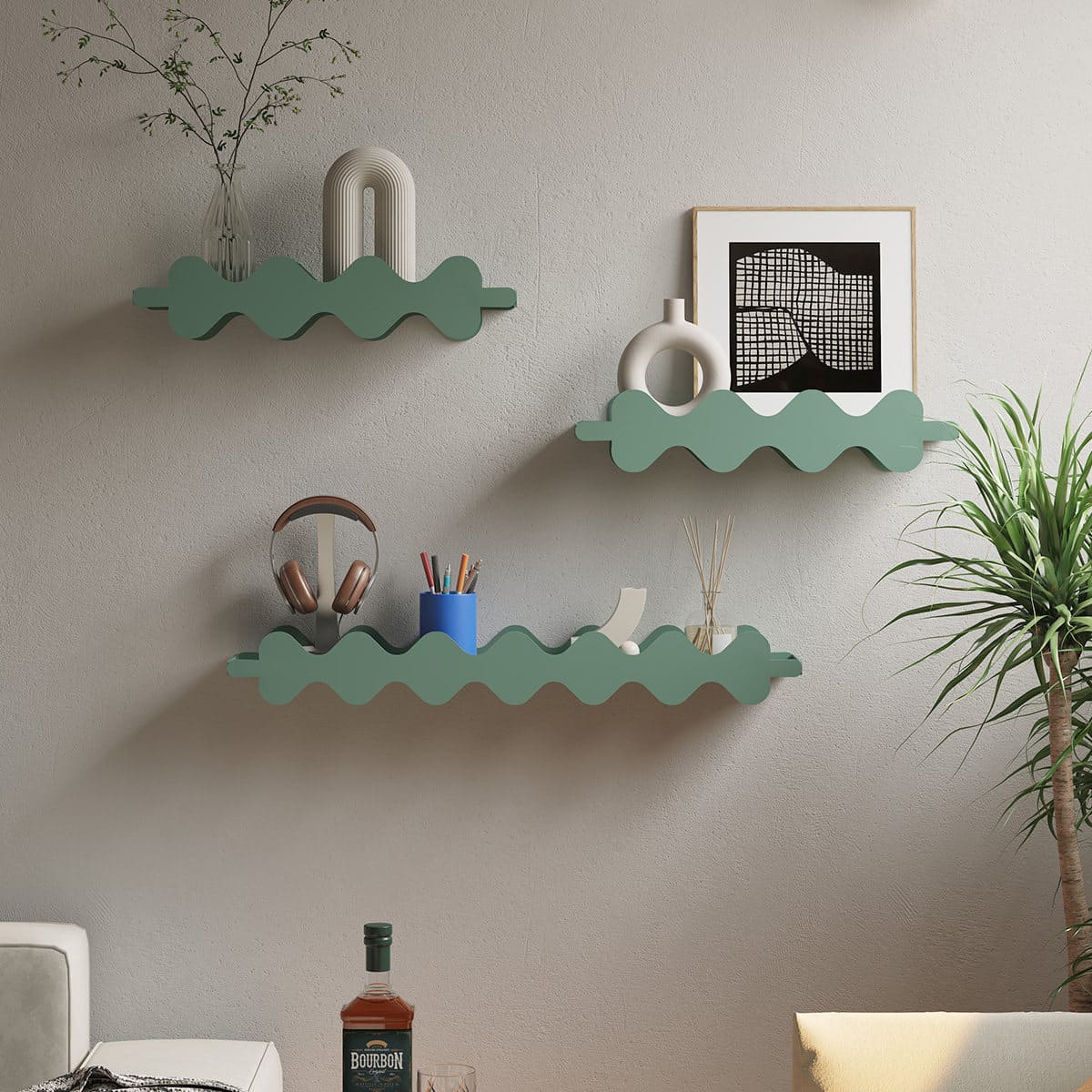 ชั้นวางของตกแต่งผนัง - WAVE Wall Shelf
