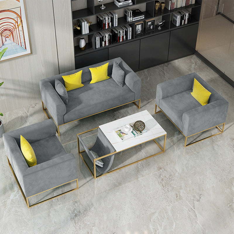 โต๊ะกลางห้องรับแขกท็อปหินอ่อน - Designed Marble Coffee Table II