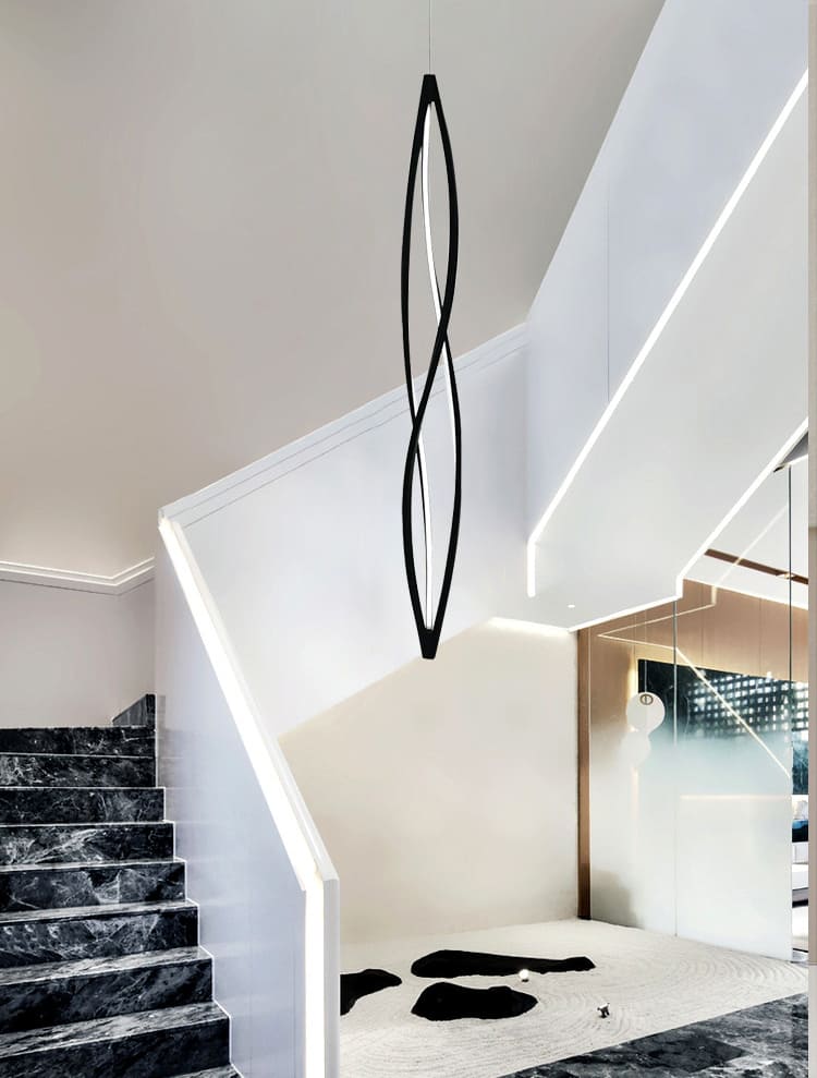 โคมไฟแต่งบ้านติดเพดาน - Vertical Twist Designed Ceiling Lamp