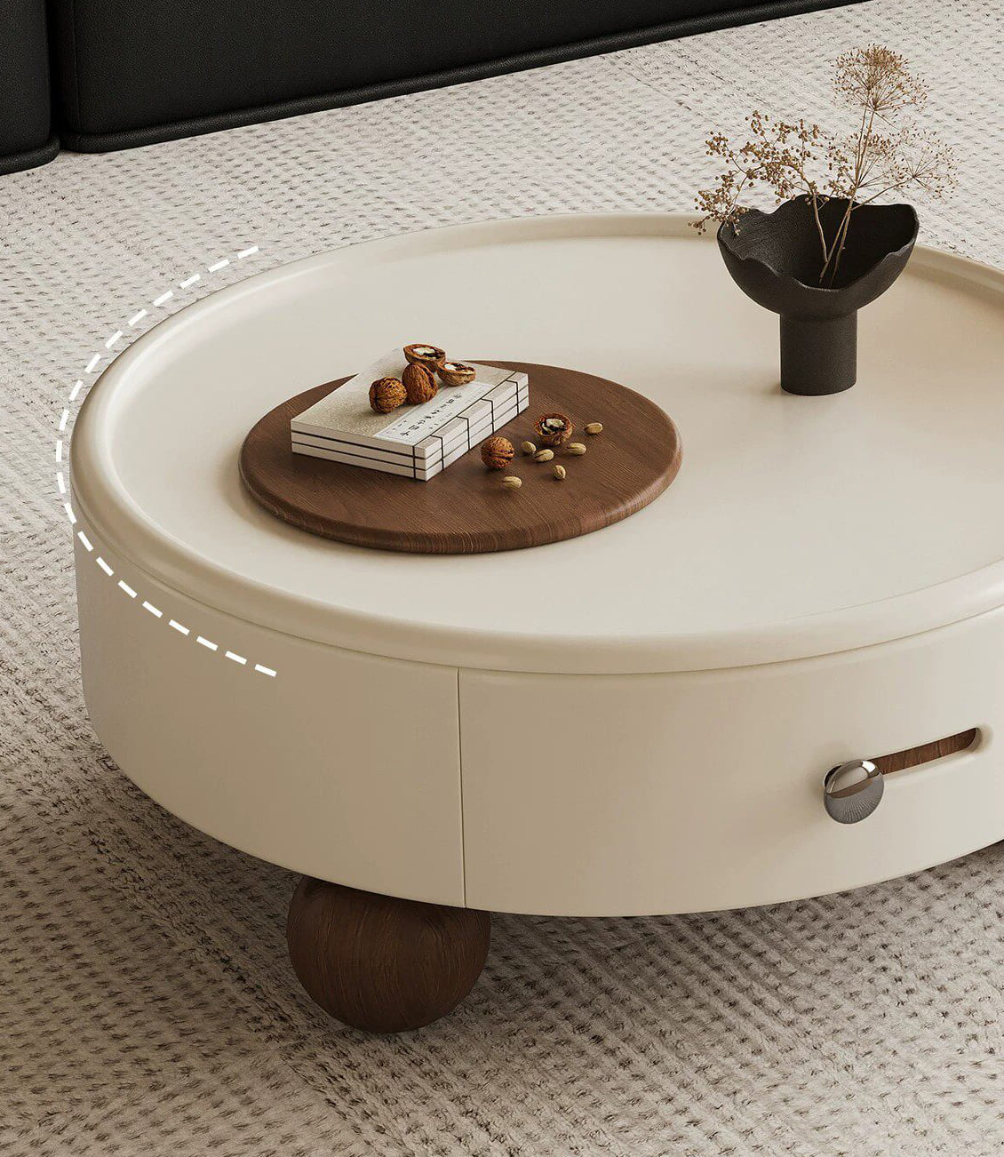 ชุดโต๊ะกลางห้องรับแขก - Nuvia Round Center Table Set