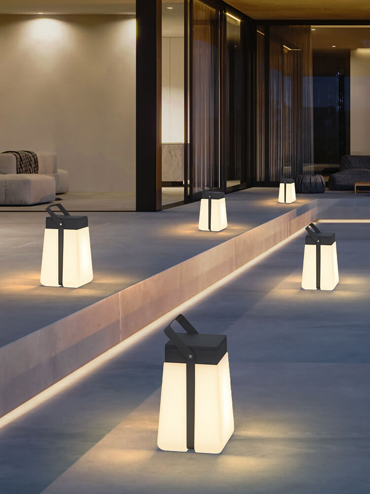 โคมไฟโซล่าเซลตั้งพื้น - Solar Power Designed Garden Decor Lamp III