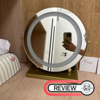 กระจกตั้งโต๊ะไฟ LED - LED Circle Mirror II