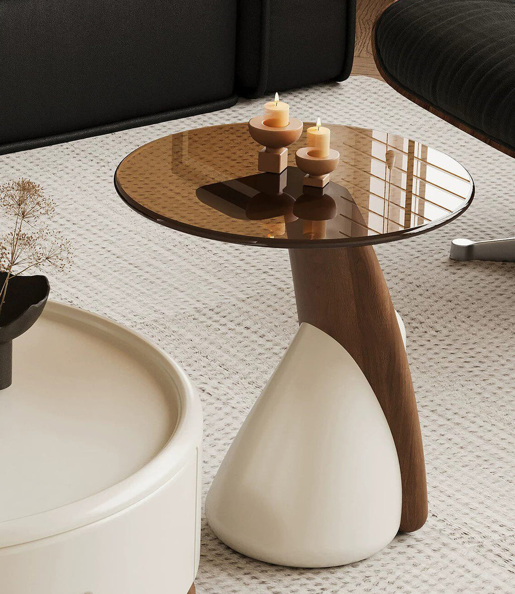 ชุดโต๊ะกลางห้องรับแขก - Nuvia Round Center Table Set
