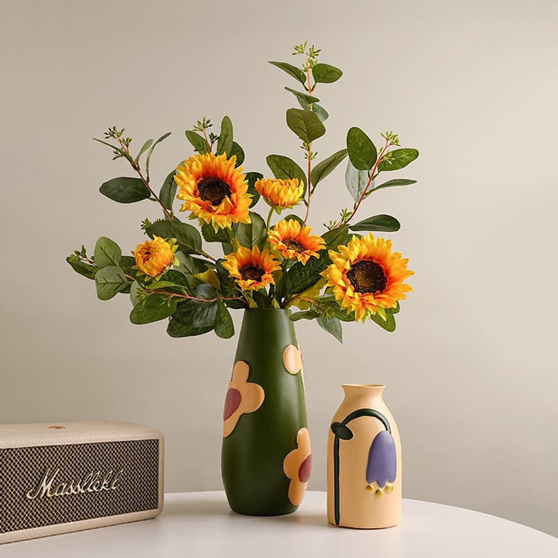 แจกันดอกไม้ตกแต่งบ้าน - Flower Designed Decorating Vase IX