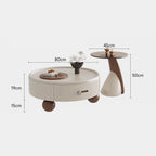 ชุดโต๊ะกลางห้องรับแขก - Nuvia Round Center Table Set