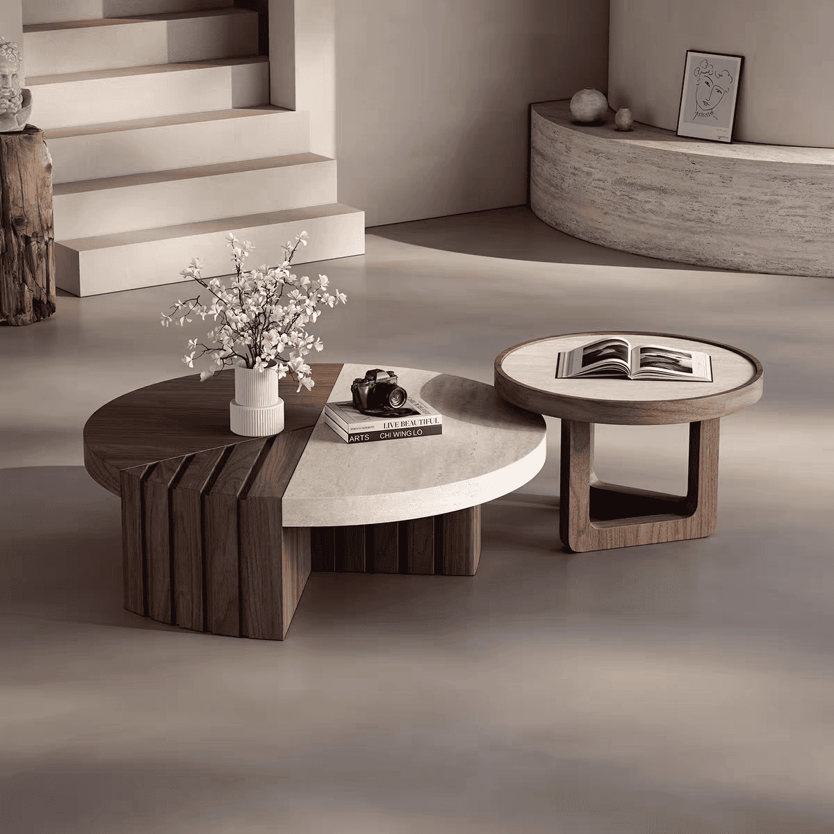 ชุดโต๊ะกลางห้องรับแขก - Soluna Duo Center Table