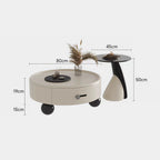 ชุดโต๊ะกลางห้องรับแขก - Nuvia Round Center Table Set
