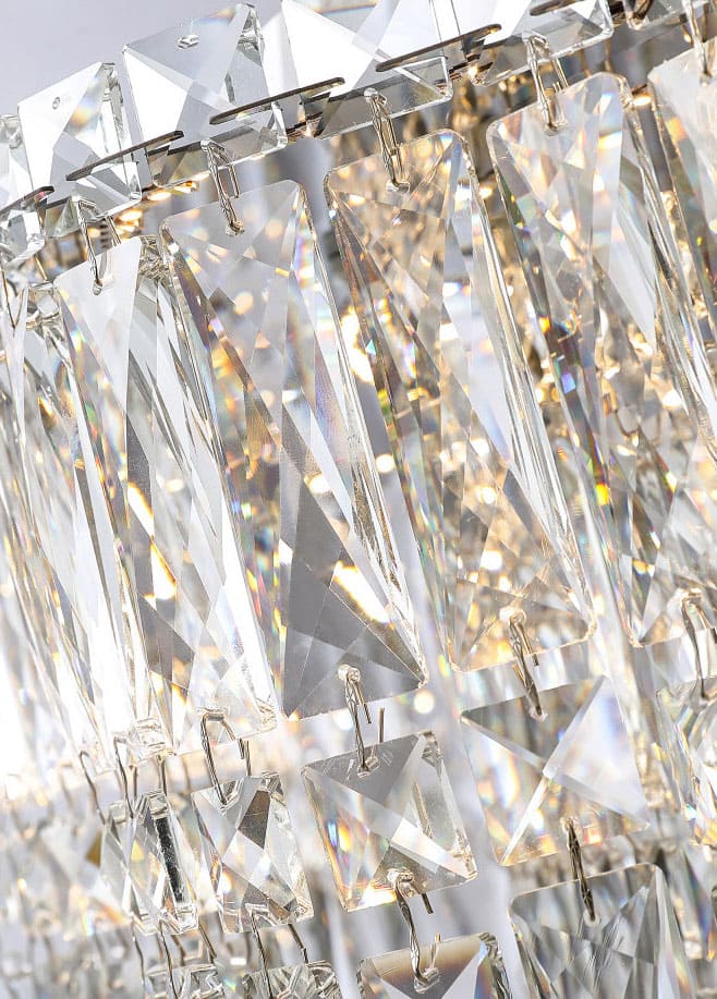 โคมไฟแต่งบ้านติดเพดาน - Crystal Designed Long Ceiling Lamp XIV