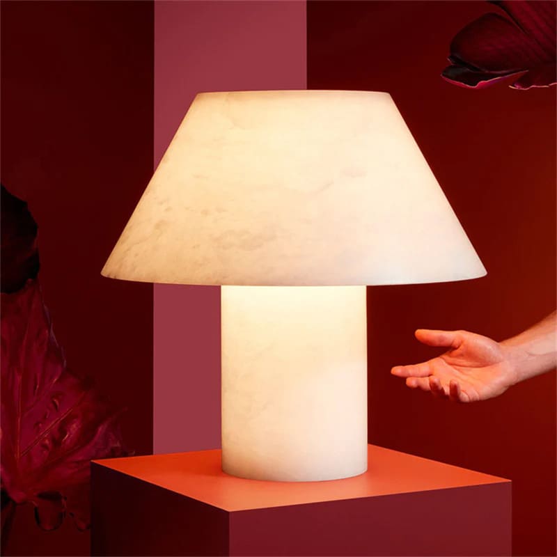โคมไฟตั้งโต๊ะตกแต่งบ้าน - Marble Mushroom Table Lamp