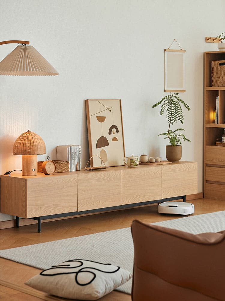 โต๊ะวางทีวีสำหรับห้องรับแขก - Sora Nordic TV Cabinet