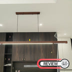 โคมไฟแต่งบ้านติดเพดาน - Wooden Designed Decor Long Ceiling Lamp XI