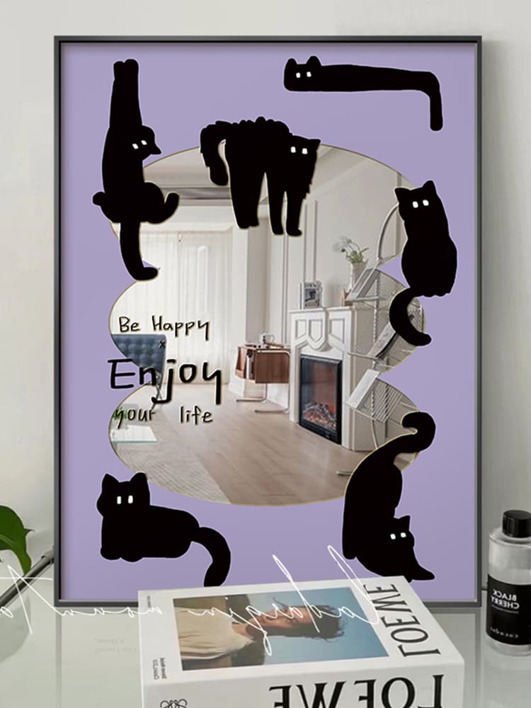 กระจกแต่งบ้าน - Cat Designed Decorating Mirror II
