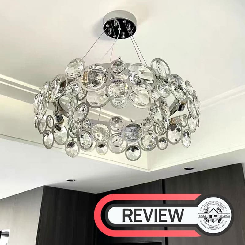 โคมไฟแต่งบ้านติดเพดาน - Circle Diamond Designed Decor Ceiling Lamp
