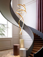 โคมไฟแต่งบ้านติดเพดาน - Twist Designed Decor Stair Chandelier