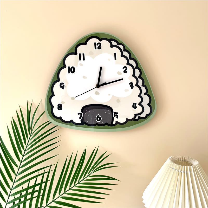 นาฬิกาสำหรับตกแต่งบ้าน - Onigiri Designed Decor Clock