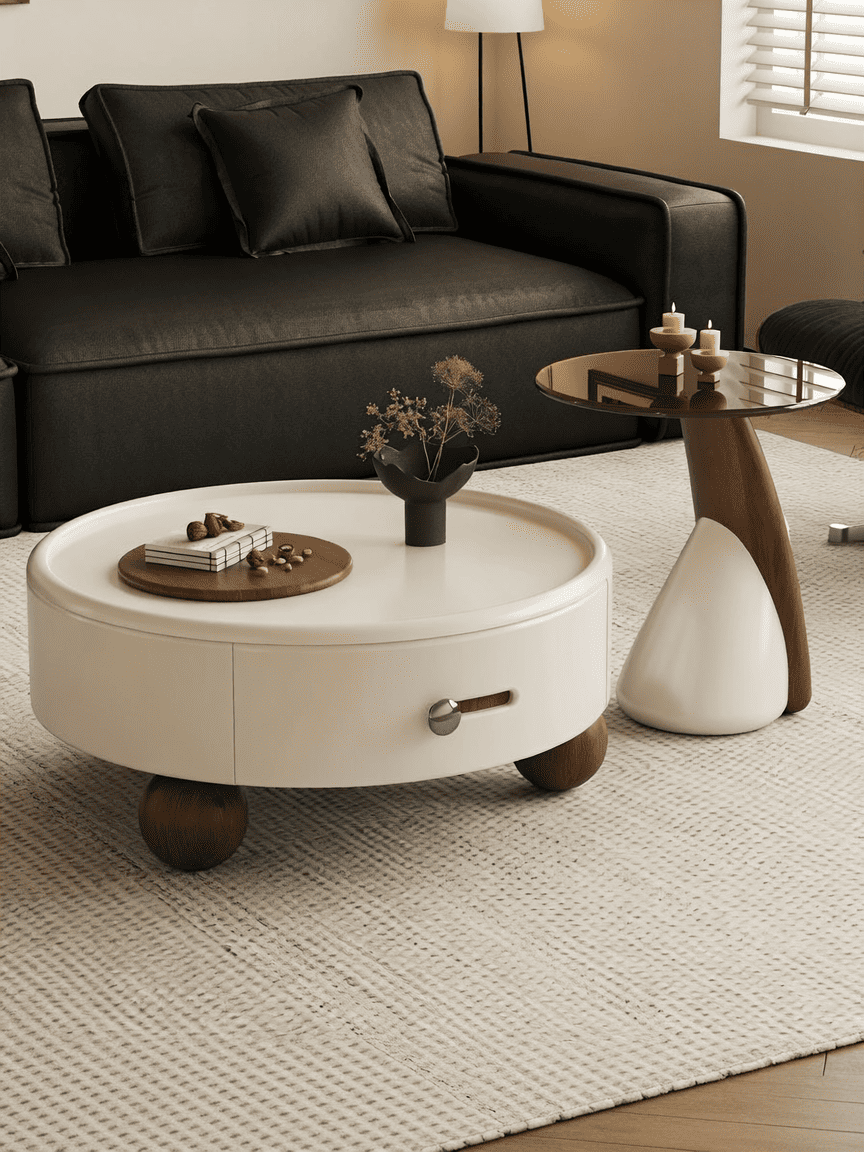 ชุดโต๊ะกลางห้องรับแขก - Nuvia Round Center Table Set