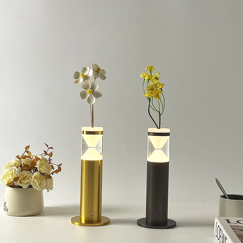 โคมไฟตั้งโต๊ะตกแต่งบ้าน - Portable Flower Designed Table Lamp