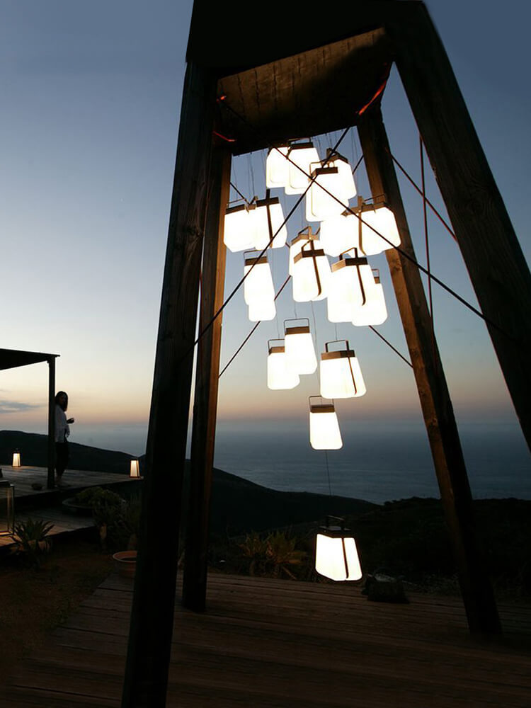 โคมไฟโซล่าเซลตั้งพื้น - Solar Power Designed Garden Decor Lamp III
