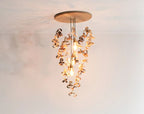 โคมไฟแต่งบ้านติดเพดาน - Veneer Designed Decor Stair Chandelier