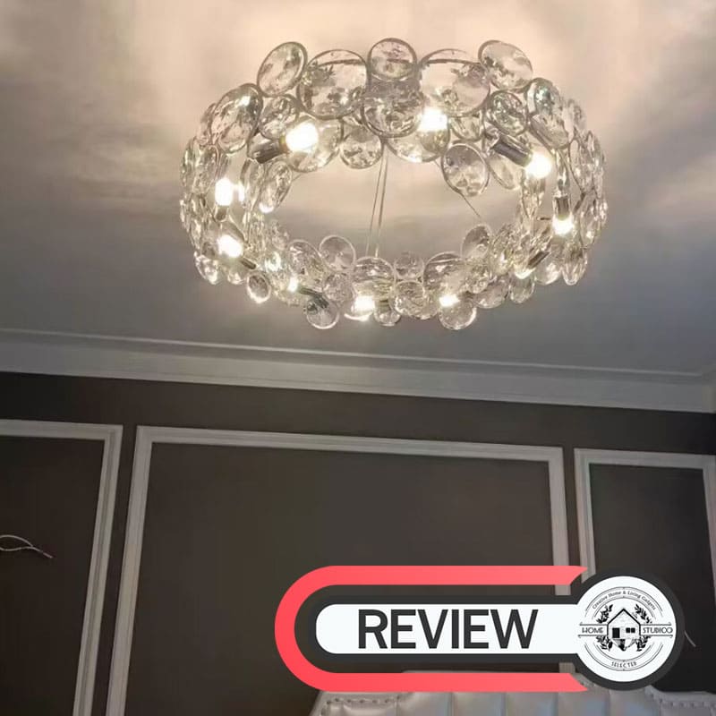โคมไฟแต่งบ้านติดเพดาน - Circle Diamond Designed Decor Ceiling Lamp