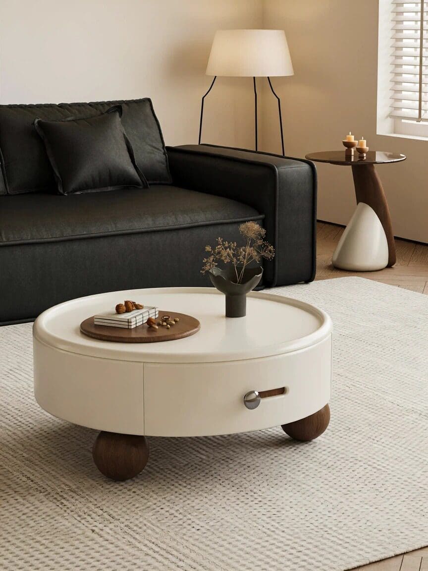 ชุดโต๊ะกลางห้องรับแขก - Nuvia Round Center Table Set