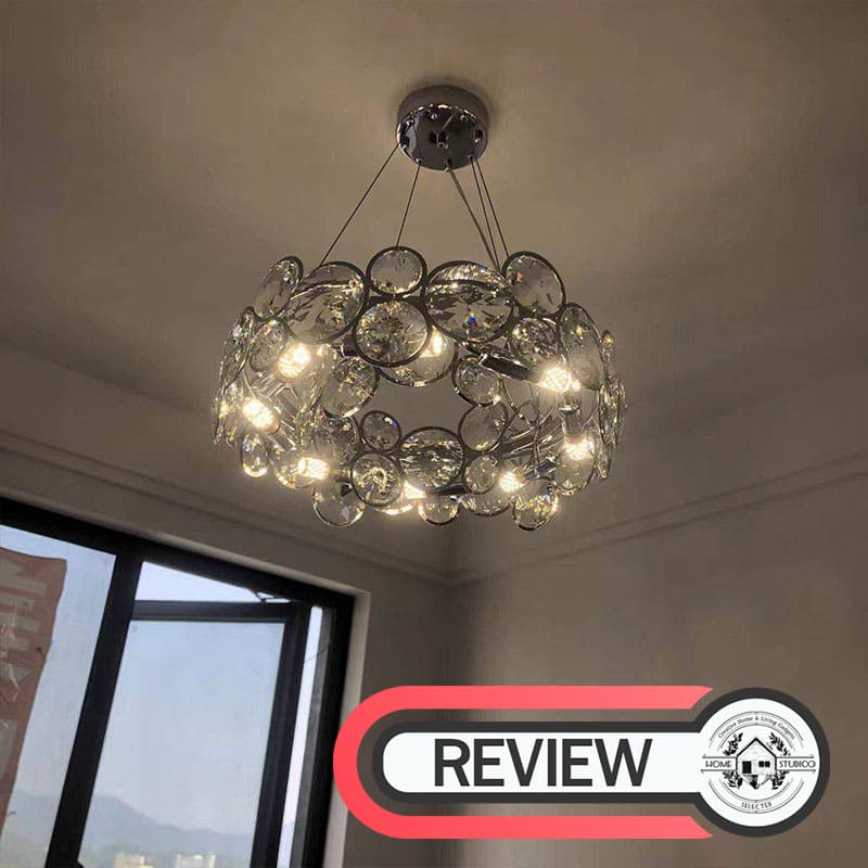 โคมไฟแต่งบ้านติดเพดาน - Circle Diamond Designed Decor Ceiling Lamp