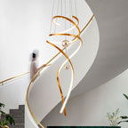 โคมไฟแต่งบ้านติดเพดาน - Twist Designed Decor Stair Chandelier