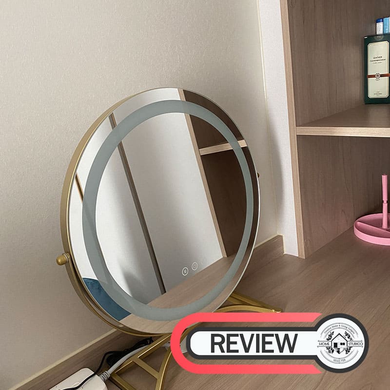 กระจกตั้งโต๊ะไฟ LED - LED Circle Mirror II