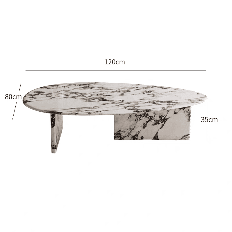 โต๊ะกลางห้องรับแขก - Marbella Oval Coffee Table