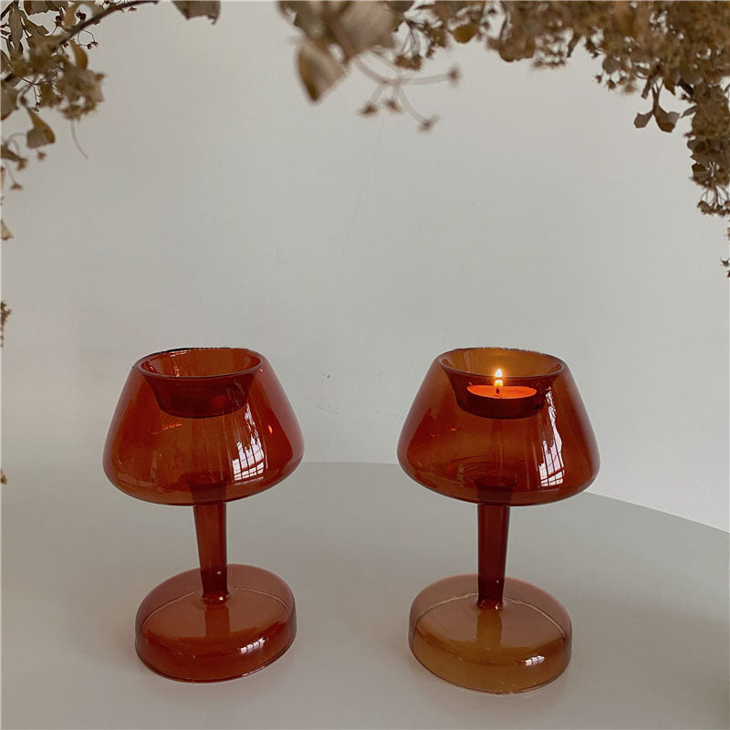 เชิงเทียนสำหรับตกแต่งบ้าน - Glass Candle Holder III