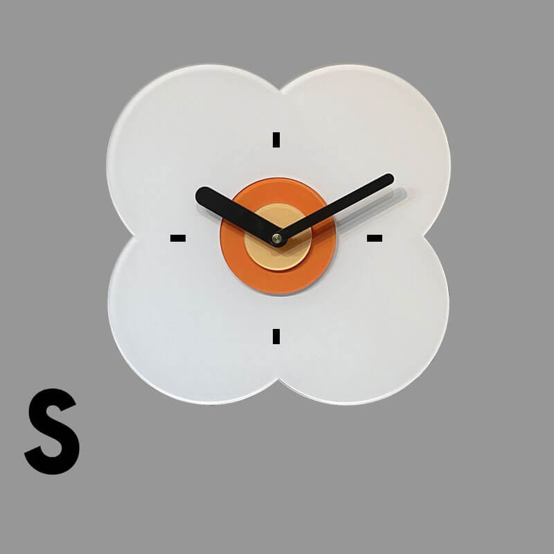 นาฬิกาสำหรับตกแต่งบ้าน - Flower Designed Clock