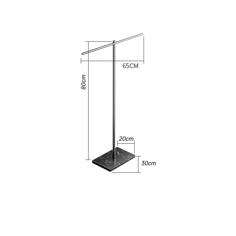 ราวแขวนเสื้อผ้า - Marble Designed Clothes Floor Hanger IV