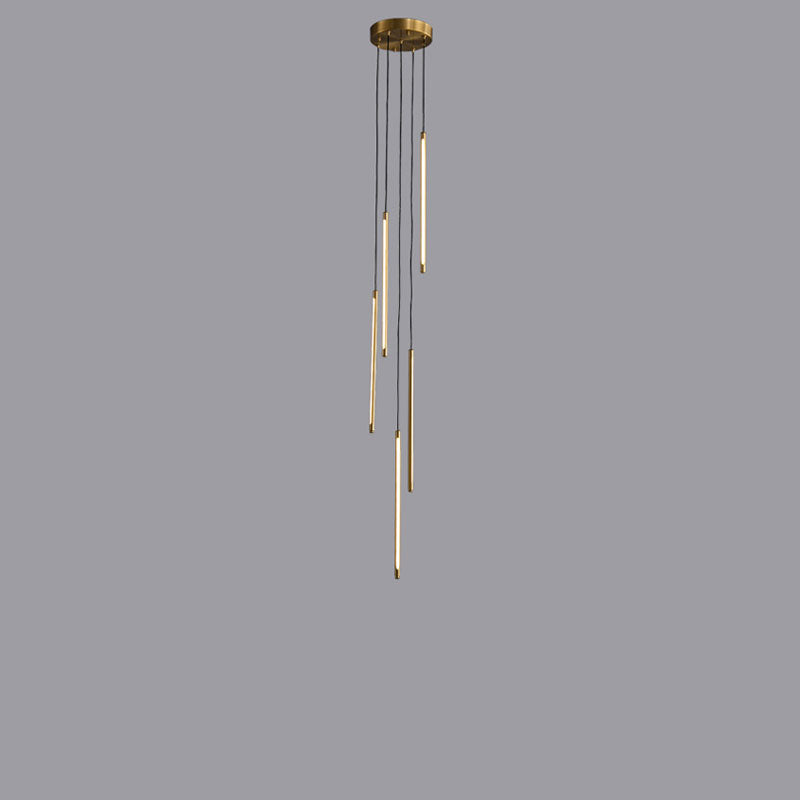 โคมไฟแต่งบ้านติดเพดาน - Tube Designed Decor Stair Chandelier III