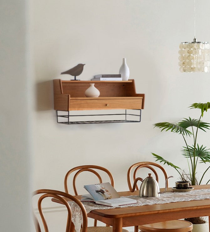 ชั้นวางของตกแต่งผนัง - Wooden Wall Decor Versatile Shelf