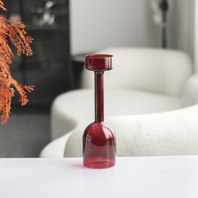 แจกันดอกไม้ตกแต่งบ้าน - Red Designed Decorating Vase III