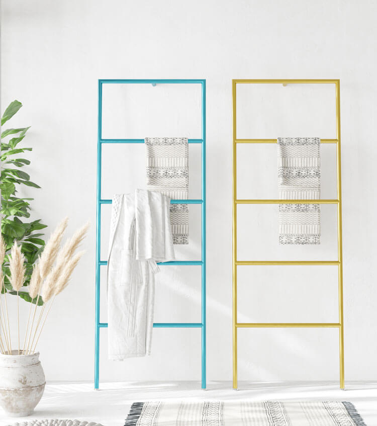 ราวแขวนเสื้อผ้า - Iron Designed Toilet Clothes Hanger II