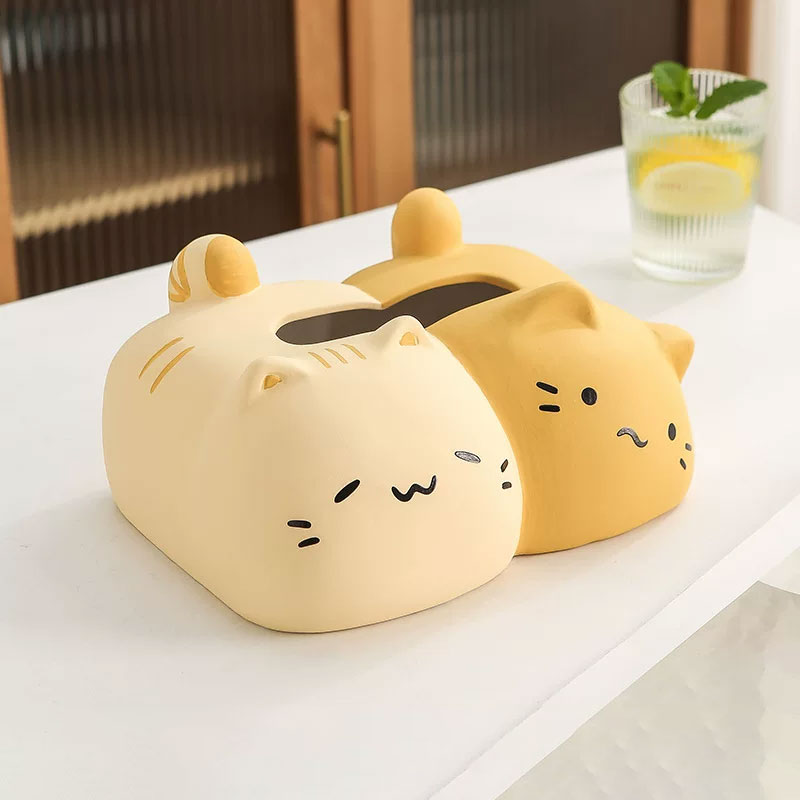 ที่ใส่กระดาษทิชชู่ตั้งโต๊ะ - Cat Lover Tissue Box II