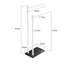 ราวแขวนเสื้อผ้า - Marble Designed Clothes Floor Hanger III
