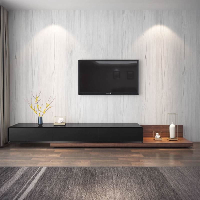 โต๊ะวางทีวีสำหรับห้องรับแขก - Wooden TV Table