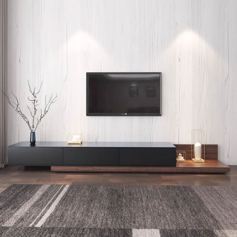 โต๊ะวางทีวีสำหรับห้องรับแขก - Wooden TV Table III