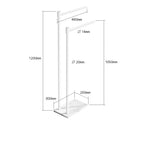 ราวแขวนเสื้อผ้า - Marble Designed Clothes Floor Hanger III