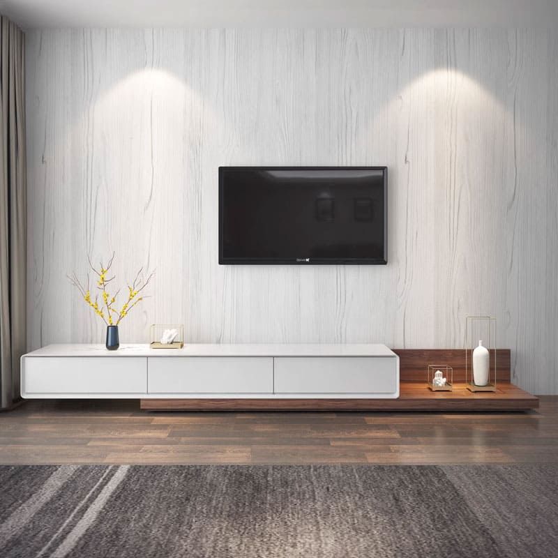 โต๊ะวางทีวีสำหรับห้องรับแขก - Wooden TV Table