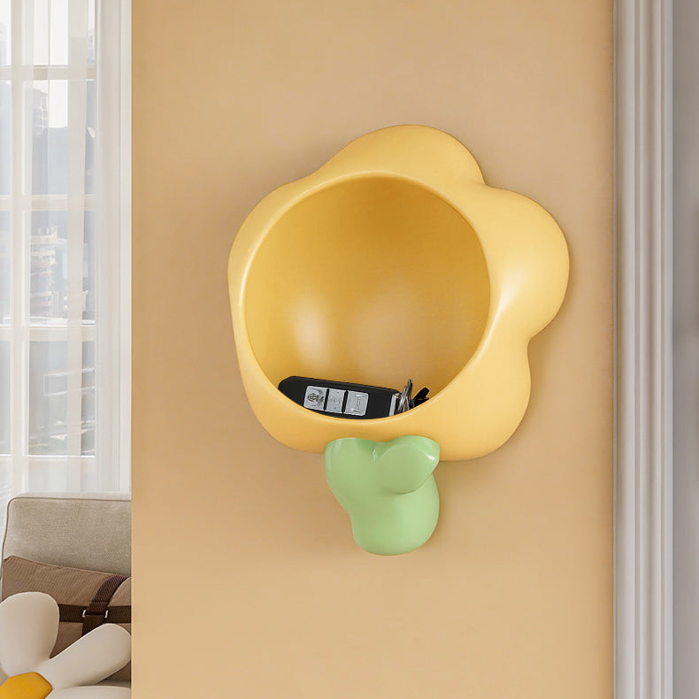 ชั้นวางของตกแต่งผนัง - Flower Wall Decor Storage