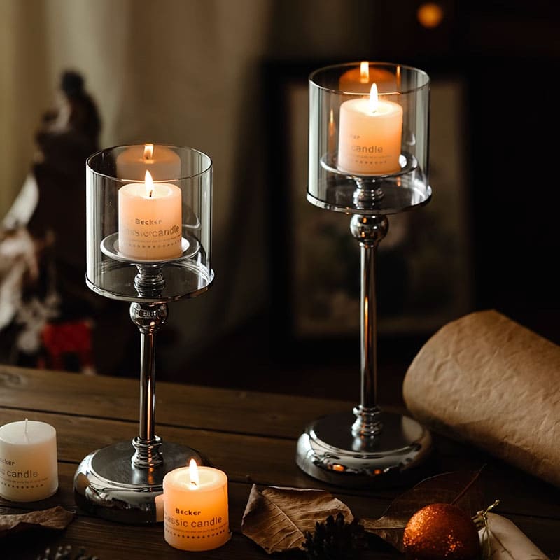 เชิงเทียนสำหรับตกแต่งบ้าน - Romantic Designed Candle Holder Set
