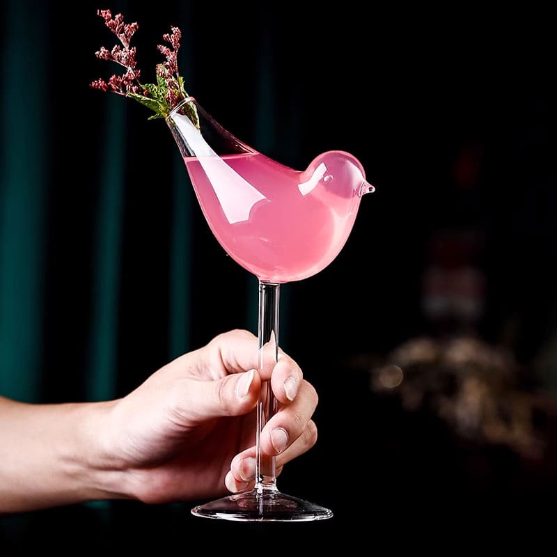 แก้วน้ำลวดลายสวยงาม - Bird Decor Designed Glass
