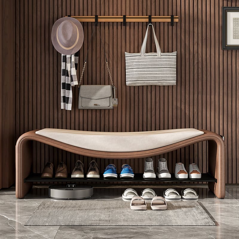 ม้านั่งสำหรับตกแต่งบ้าน - Curve Shaped Decor Bench