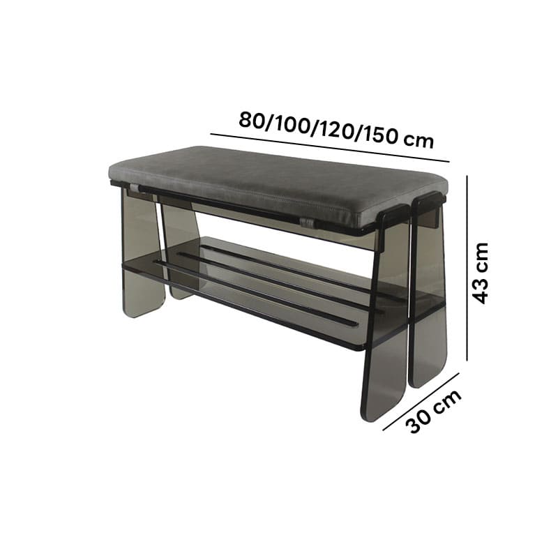 ม้านั่งสำหรับตกแต่งบ้าน - Acrylic Decorating Bench IX
