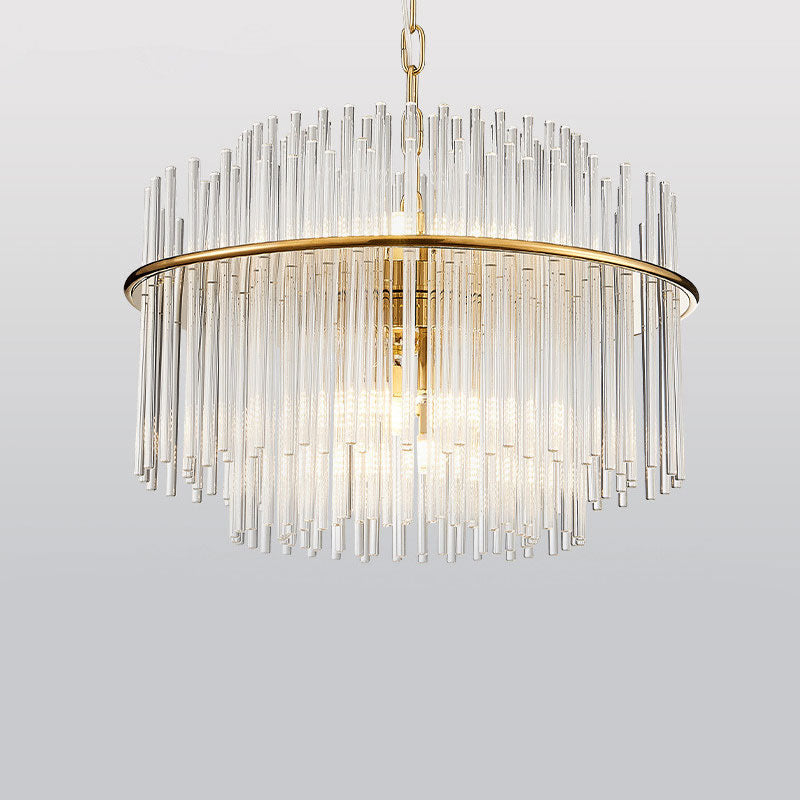 โคมไฟแต่งบ้านติดเพดาน - Circle Designed Decor Chandelier IX